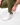 Ankle Zipper on Olive Greenside Joggers on a Model in front of white background