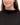 Close up on the funnel neck rolled up on the Onyx Plume Funnel Neck Sweatshirt on a model in front of a white background
