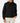 Front of the Onyx Waffle Knit Hoodie on a model in front of a light gray background.