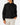 Front of the Onyx Waffle Knit Hoodie on a model in front of a light gray background.