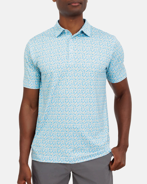 Piña Paradise Men's Polo | Waggle Golf Polo | Tropical Polo