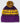 Back of the Purple Reign Pom Beanie in front of a light gray background.