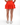 Back of the Scarlet Flairway Skort on a Model in front of a white background