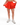 Model showing the Flair of the skort in front of a white background