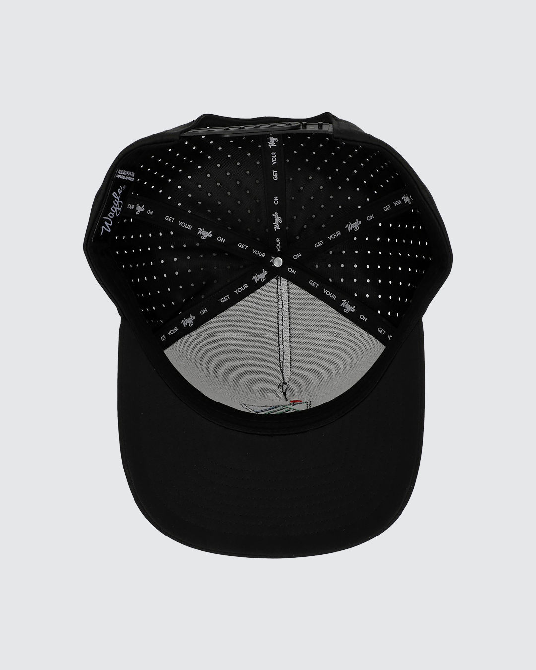 State of Golf Hat | Black Performance Golf Snapback – Waggle Golf