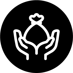 Pouch Support Black Icon
