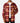 Front of the Twisted Tartan Flannel Overshirt unbuttoned on a model in front of a light gray background.