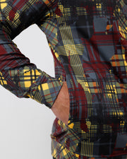 Twisted Tartan Zip Hoodie
