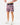 Front 3/4 of the Up North Shoreline Short revealing the elastic waistband and drawstring on a model in front of a light gray background.
