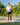 Female model wearing the WWR T-Shirt mini golfing with greenery in the background