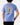 Back of the Waggle Acres Petting Zoo T-Shirt on a model in front of a light gray background.
