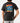 Back of the Waggle Racing Team T-Shirt on a model in front of a light gray background.