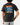 Back of the Waggle Racing Team T-Shirt on a model in front of a light gray background.