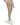 Front 3/4 of the Wheat Rhythm Pants on a model in front of a white background