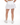 Back of the White Flairway Skort on a Model in front of a white background