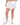 Model showing the Flair of the skort in front of a white background