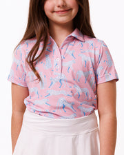 Electric Leopard Girl's Polo